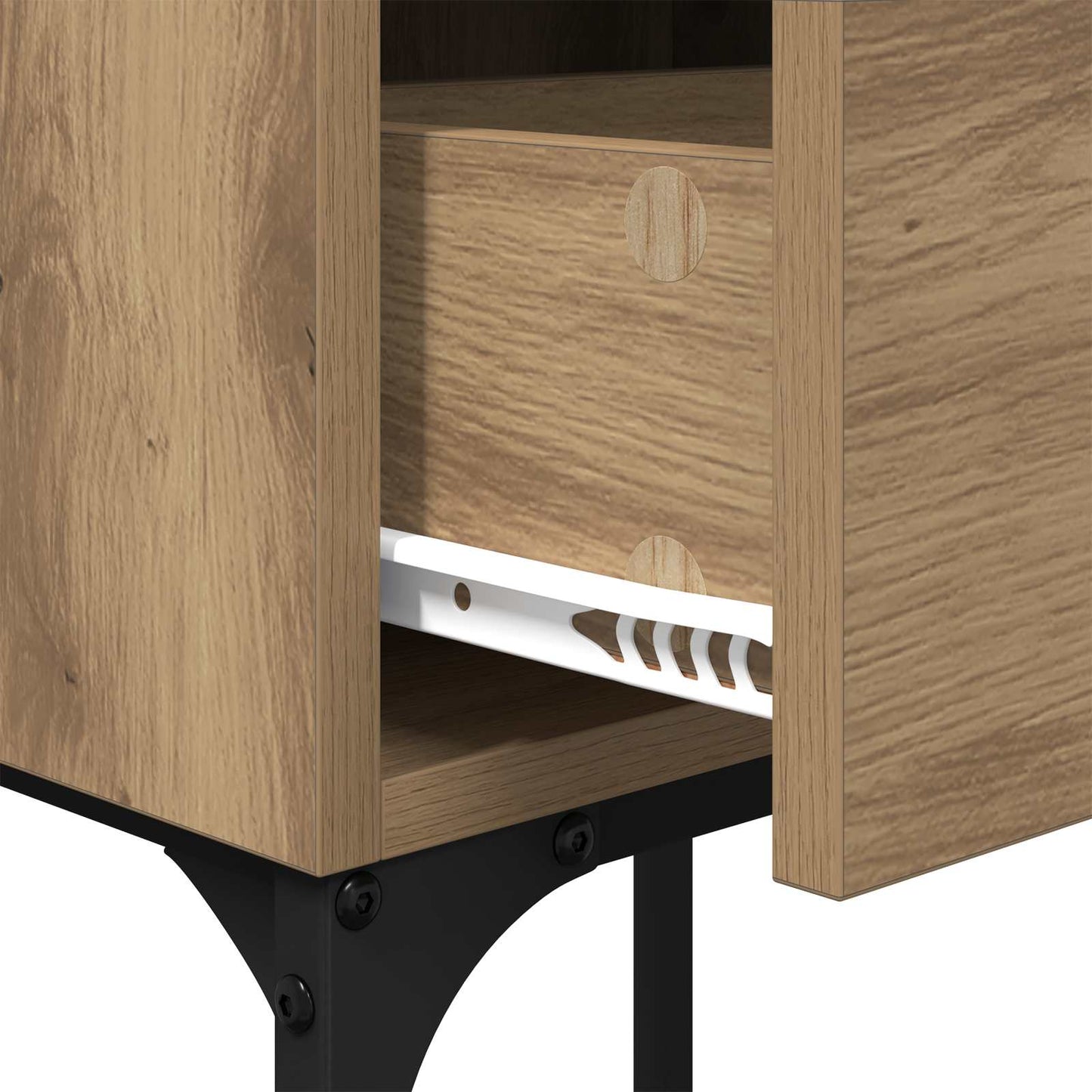 Nattbord 2 stk. Artisan Eik 40 x 29 x 60 cm Konstruert tre
