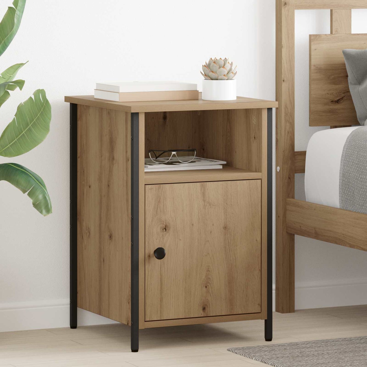 Nattbordskap 2 stk. Artisan Eik 40 x 42 x 60 cm Konstruert tre
