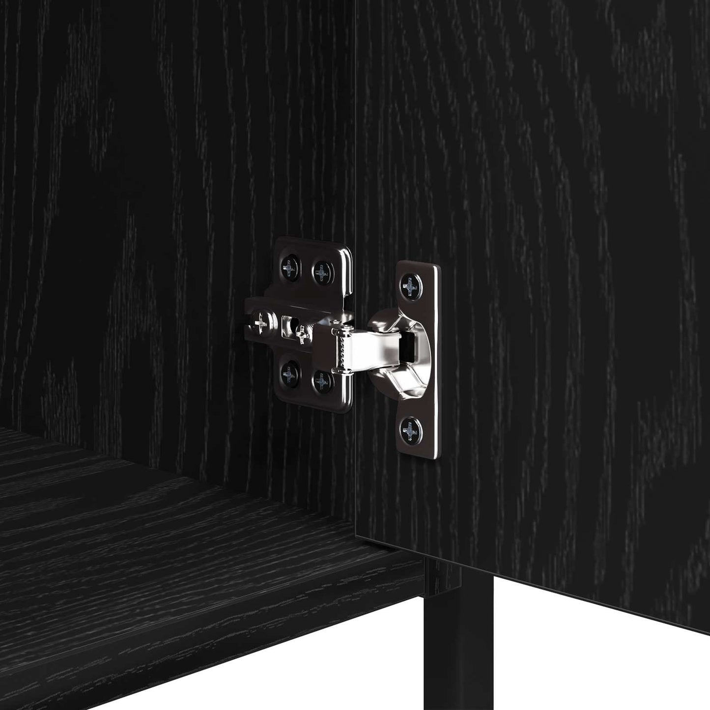 Nattbordskap Svart Eik 40 x 42 x 60 cm Konstruert tre