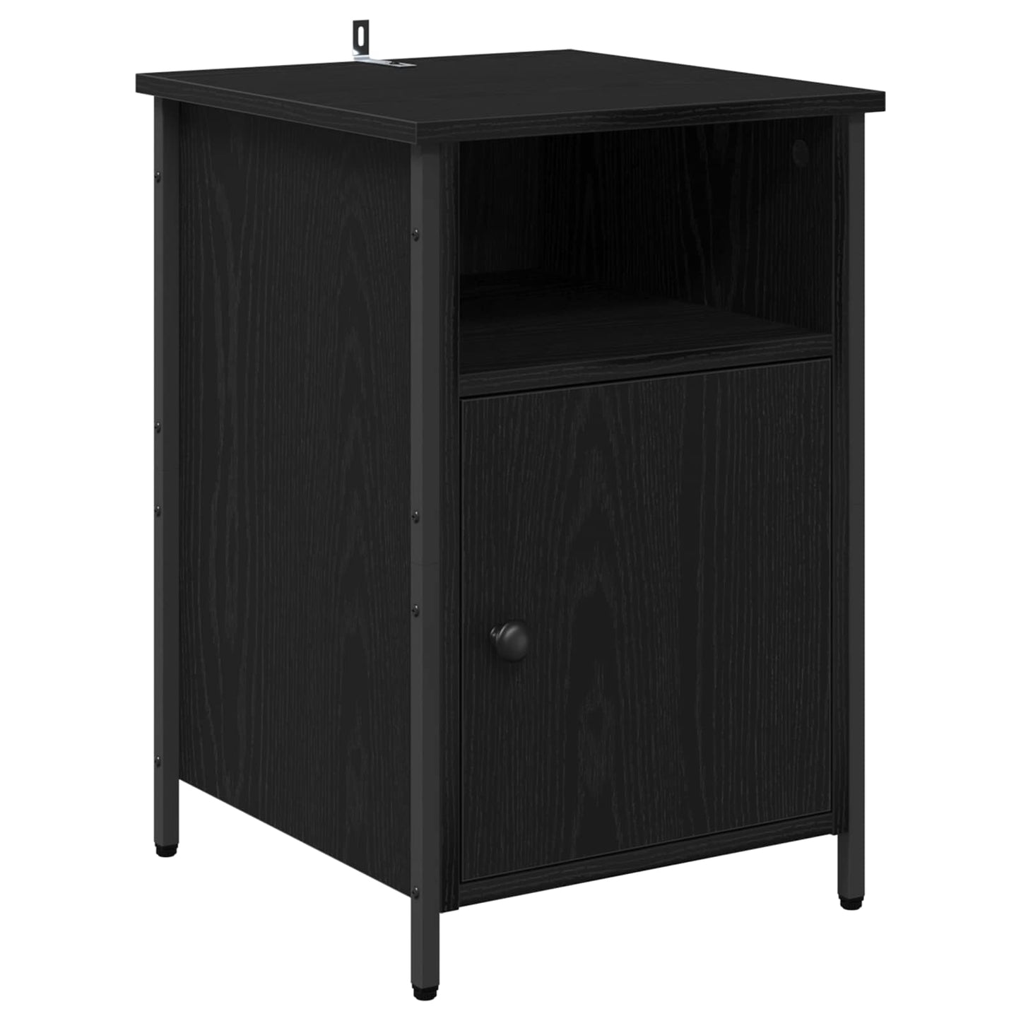 Nattbordskap 2 pcs Svart Eik 40 x 42 x 60 cm Konstruert tre