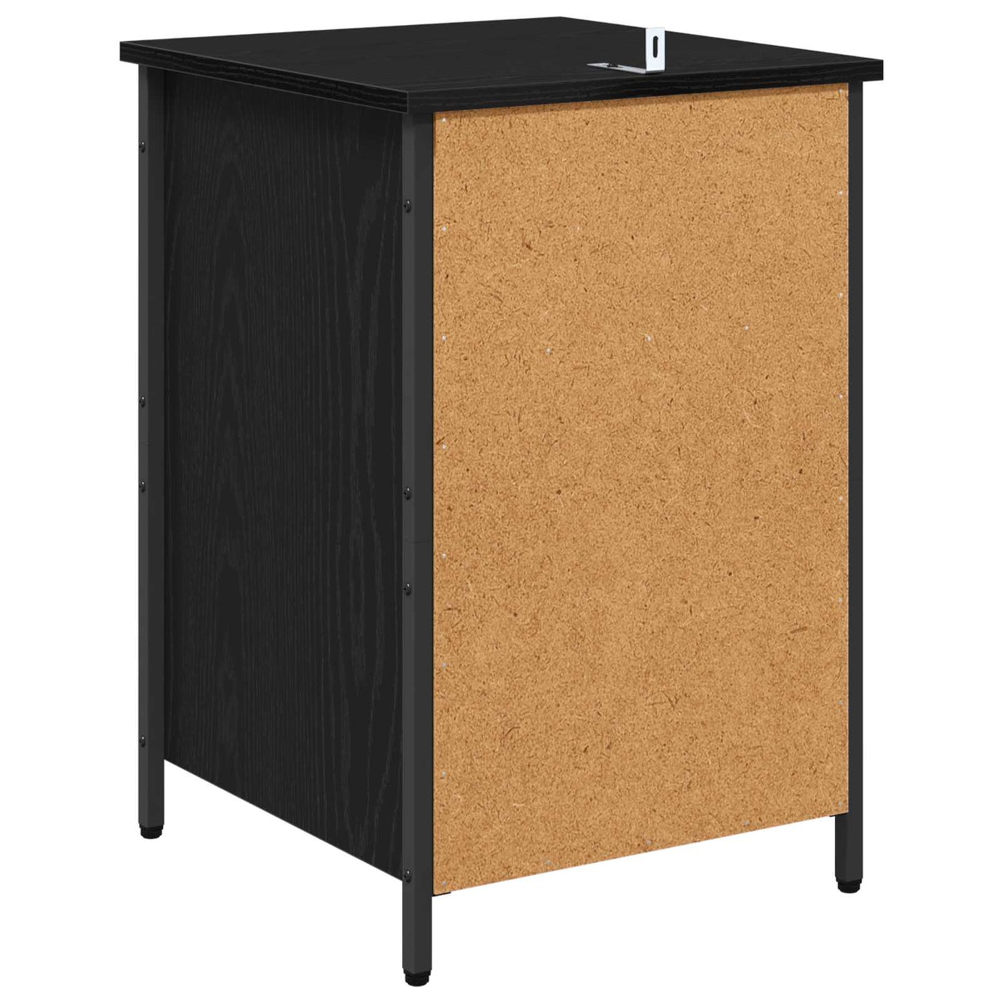 Nattbordskap 2 pcs Svart Eik 40 x 42 x 60 cm Konstruert tre