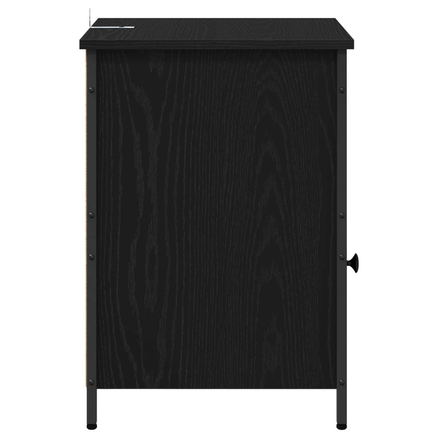 Nattbordskap 2 pcs Svart Eik 40 x 42 x 60 cm Konstruert tre