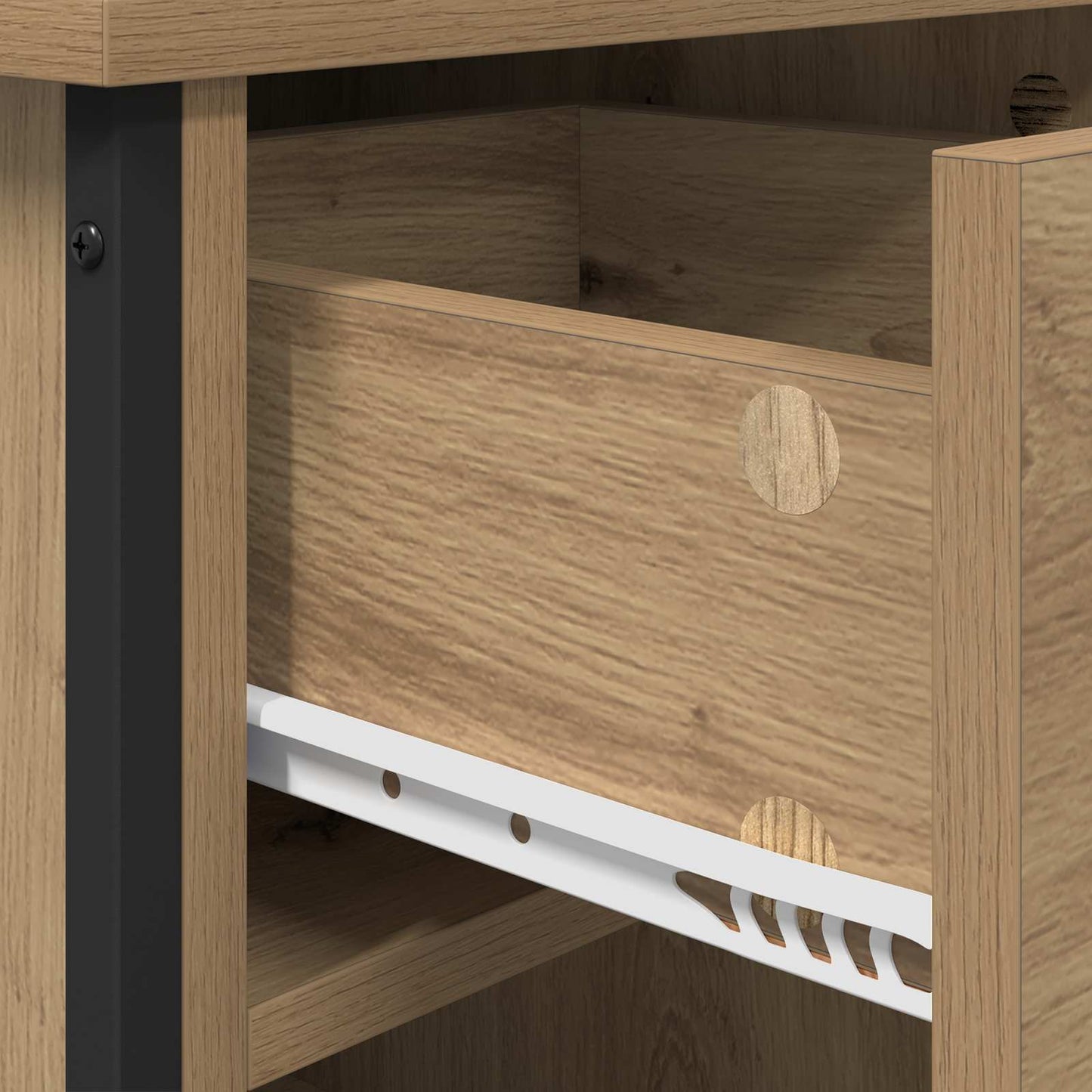 Nattbordskap 2 stk. Artisan Eik 40 x 42 x 50 cm Konstruert tre