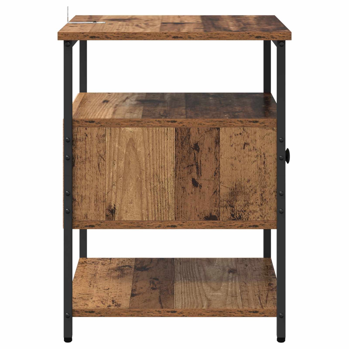 Nattbordskap 2 pcs Gammelt tre 40 x 42 x 56 cm Konstruert tre