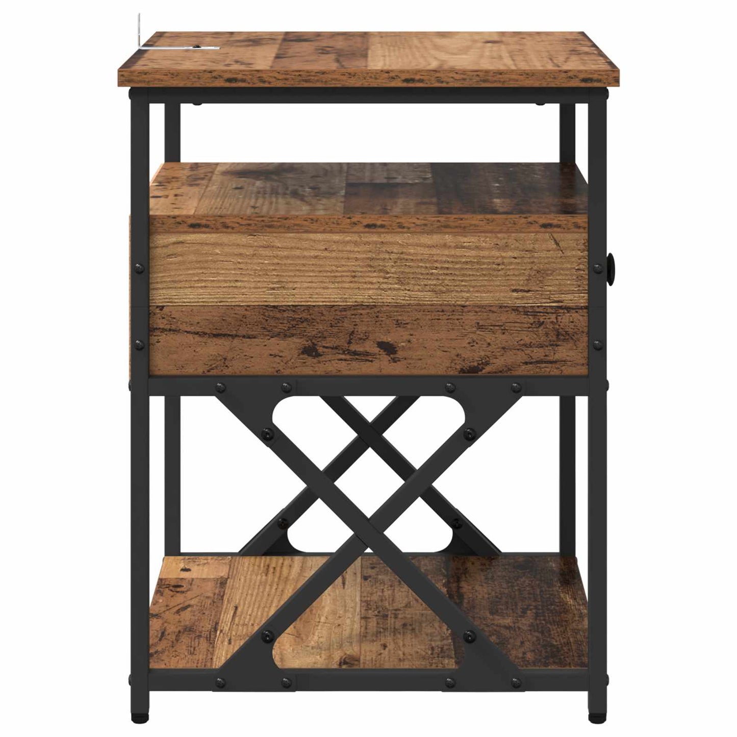 Nattbordskap Gammelt tre 40 x 42 x 55 cm Konstruert tre