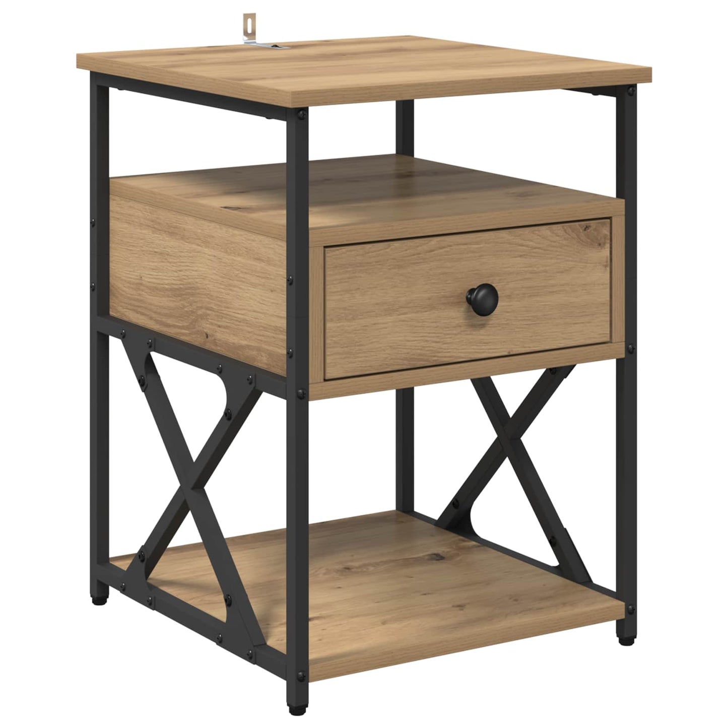 Nattbordskap 2 stk. Artisan Eik 40 x 42 x 55 cm Konstruert tre