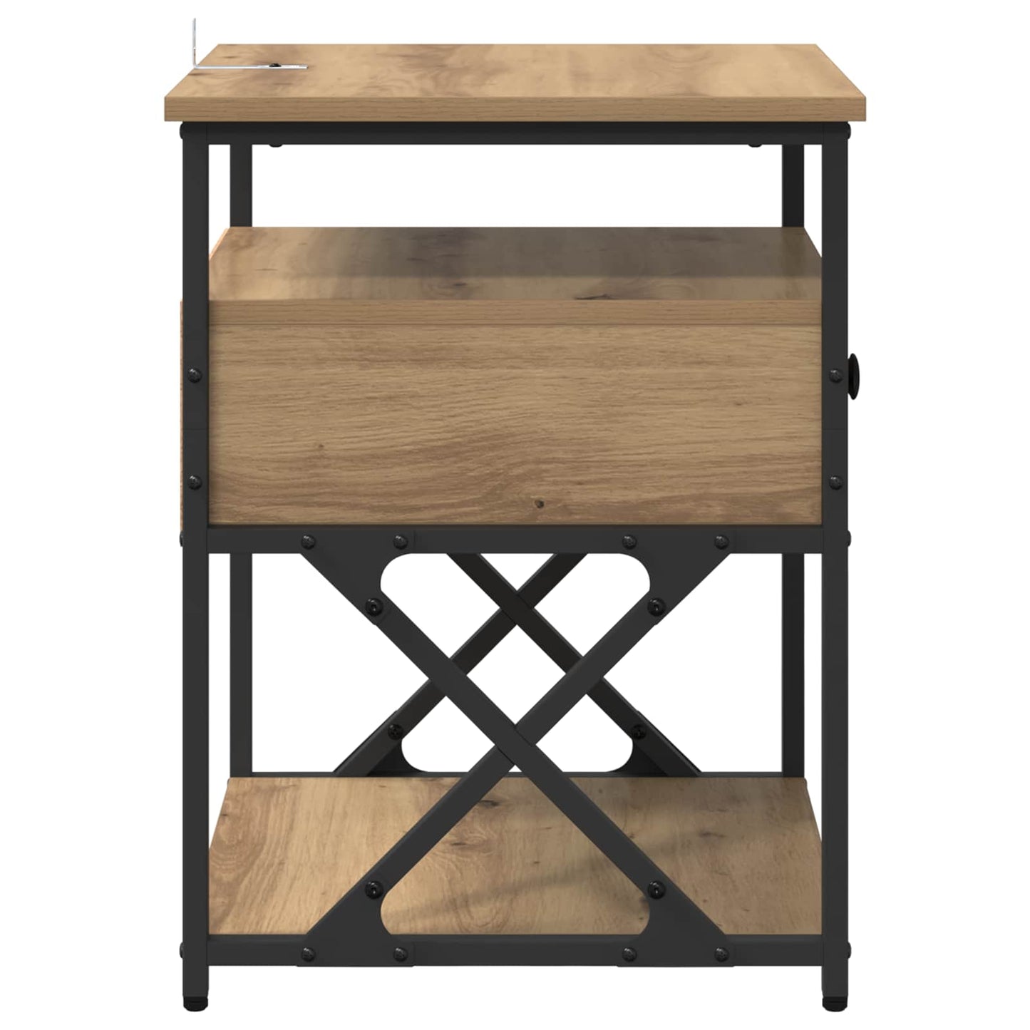 Nattbordskap 2 stk. Artisan Eik 40 x 42 x 55 cm Konstruert tre