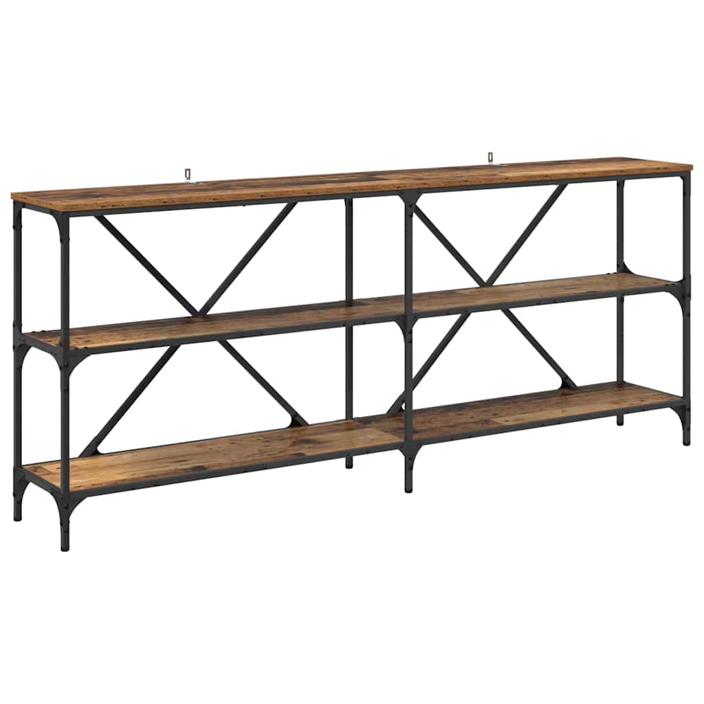 Konsollbord Gammelt tre 180 x 30 x 75 cm Konstruert tre