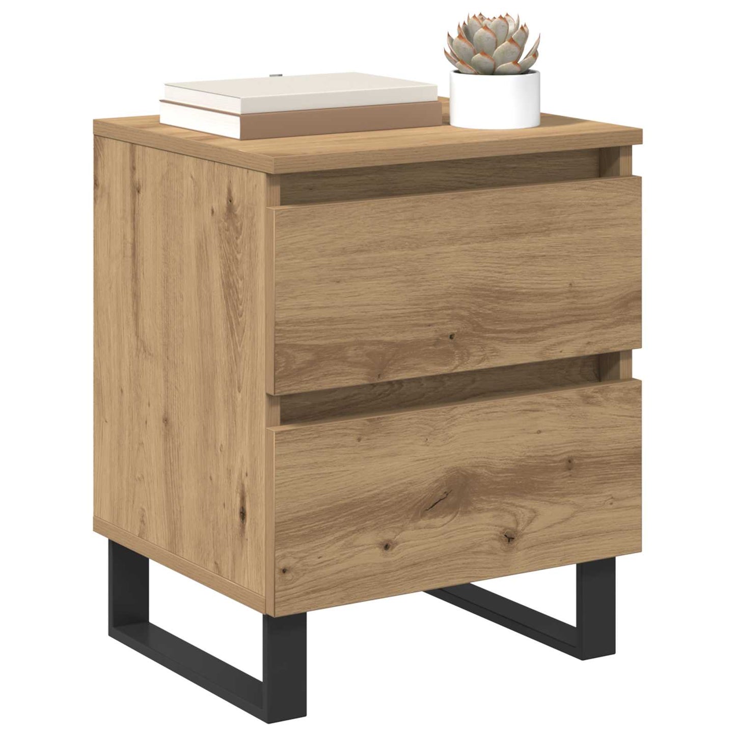 Nattbordskap Artisan Eik 40 x 35 x 50 cm Konstruert tre