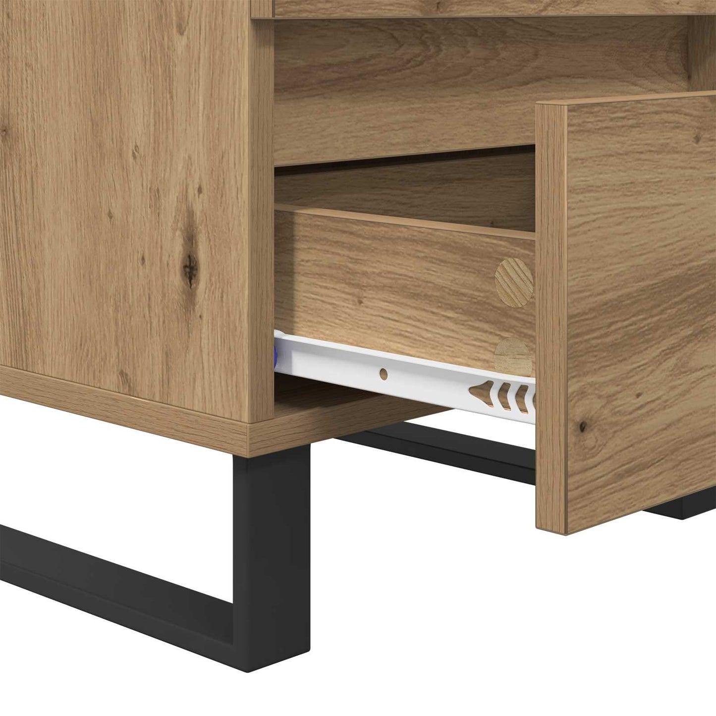 Nattbordskap 2 stk. Artisan Eik 40 x 35 x 50 cm Konstruert tre