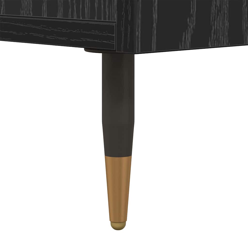 Nattbordskap Svart Eik 40 x 35 x 47,5 cm Konstruert tre