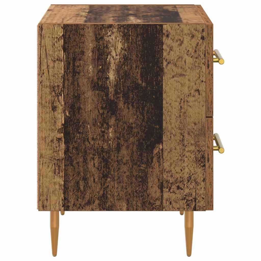 Nattbordskap 2 pcs Gamle tre 40 x 35 x 47,5 cm Konstruert tre