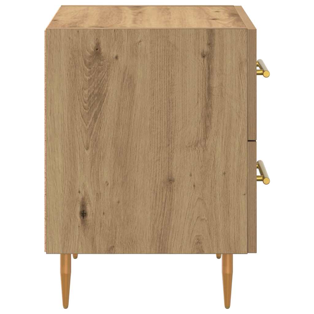 Nattbordskap 2 pcs Artisan Eik 40 x 35 x 47,5 cm Konstruert tre