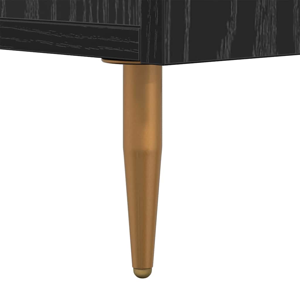 Nattbordskap Svart Eik 40 x 35 x 47,5 cm Konstruert tre