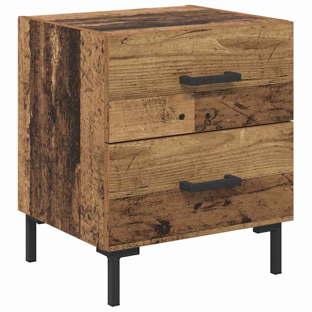 Nattbordskap 2 pcs Gammelt tre 40 x 35 x 47,5 cm Konstruert tre