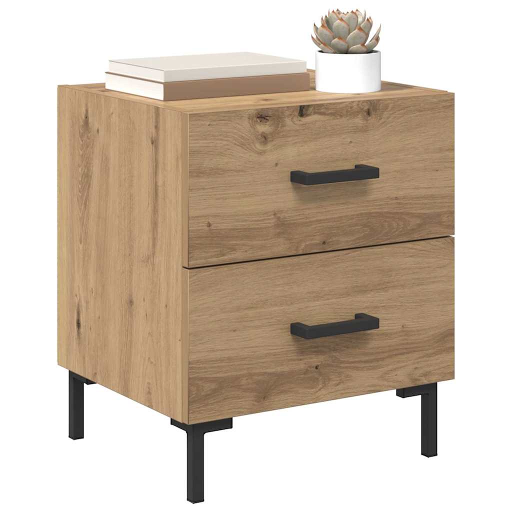 Nattbordskap 2 pcs Artisan Eik 40 x 35 x 47,5 cm Konstruert tre