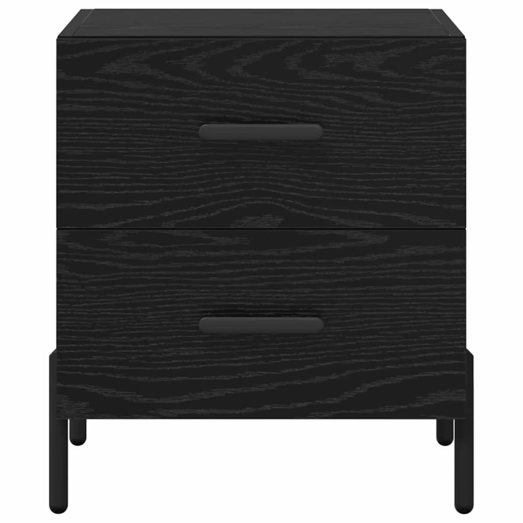 Nattbordskap Svart Eik 40 x 35 x 47,5 cm Konstruert tre