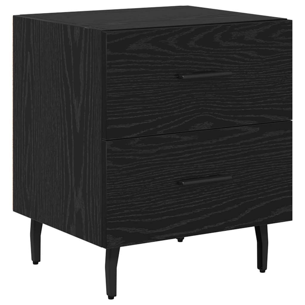 Nattbordskap Svart Eik 40 x 35 x 47,5 cm Konstruert tre