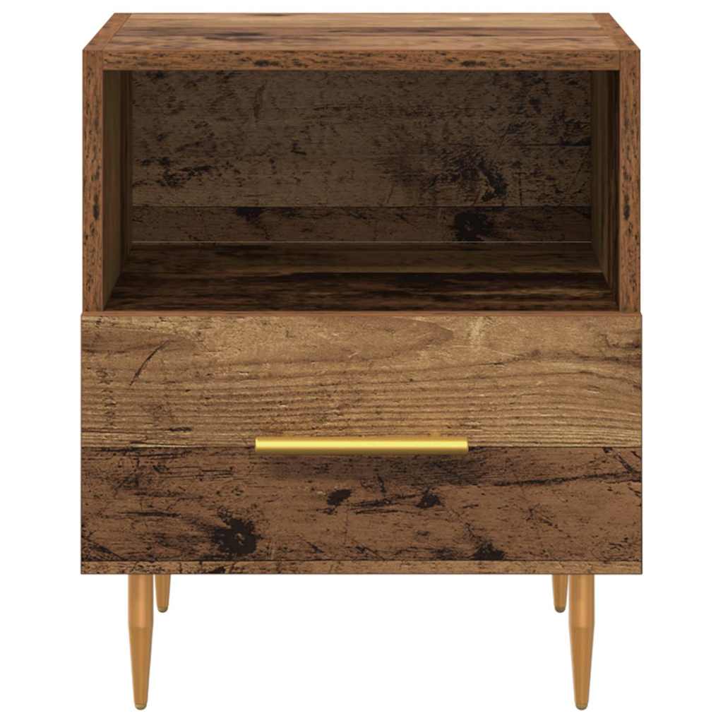 Nattbord med skuff Brun 40 x 35 x 47,5 cm Konstruert tre