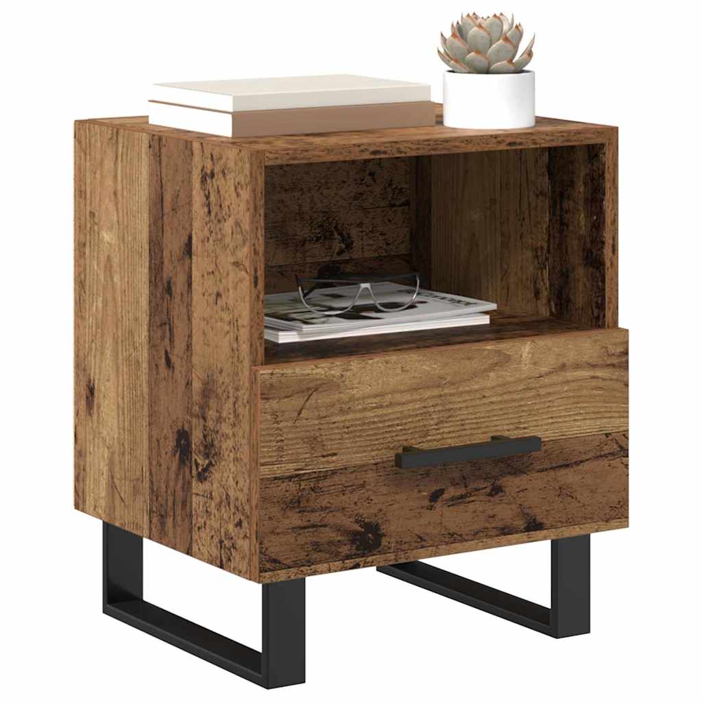 Nattbordskap Gammelt tre 40 x 35 x 47,5 cm Konstruert tre