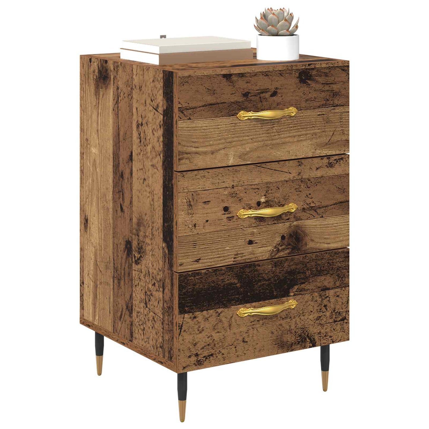 Nattbordskap Gammelt tre 40 x 40 x 66 cm Konstruert tre