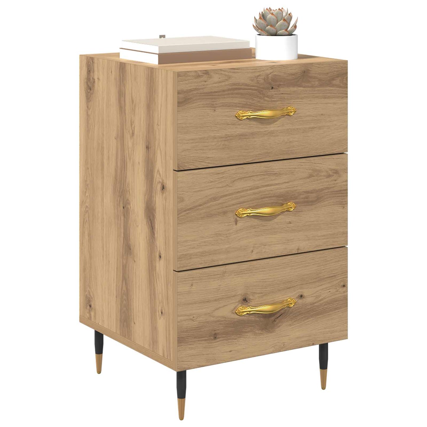 Nattbordskap Artisan Eik 40 x 40 x 66 cm Konstruert tre