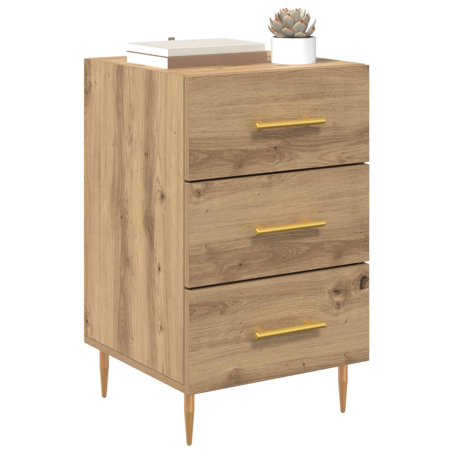 Nattbordskap Artisan Eik 40 x 40 x 66 cm Konstruert tre