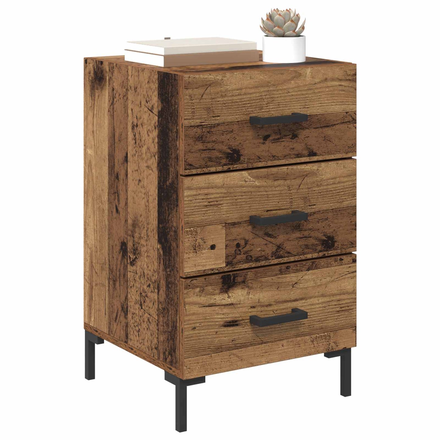Nattbordskap Gammelt tre 40 x 40 x 66 cm Konstruert tre