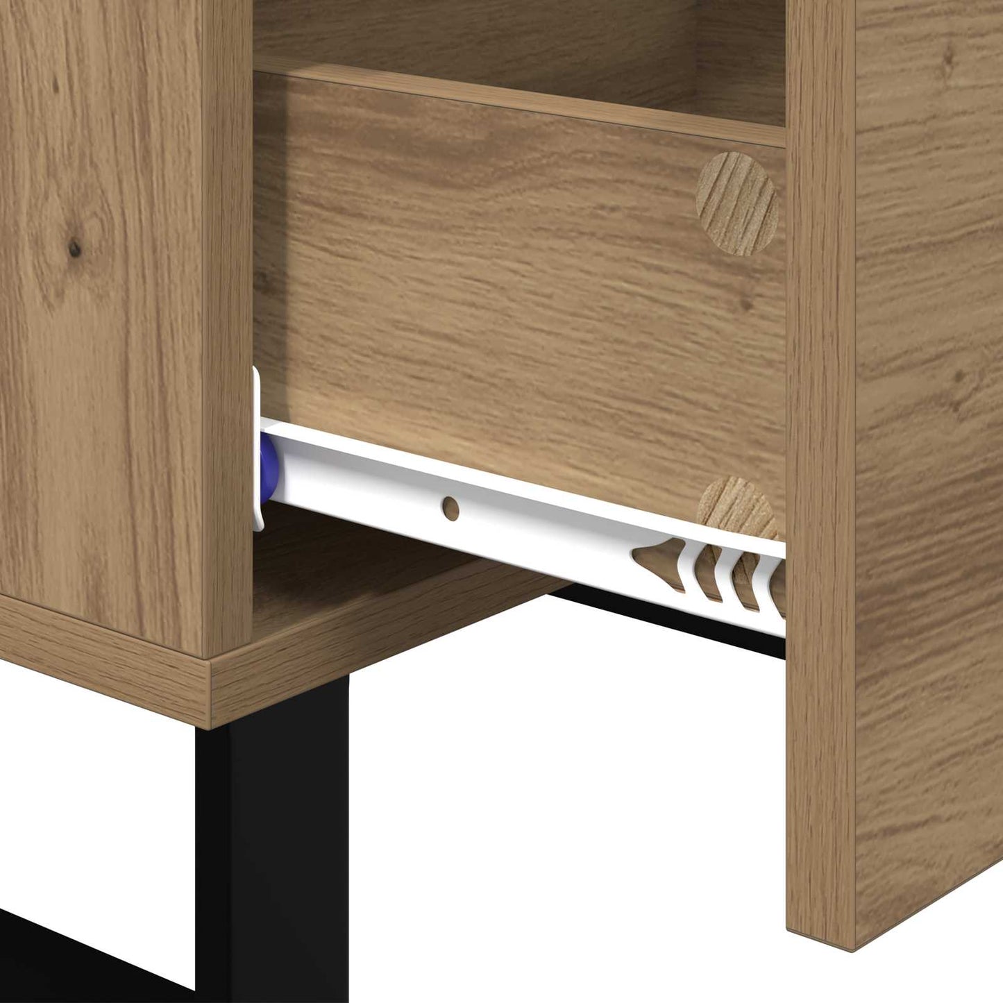 Nattbordskap Artisan Eik 40 x 40 x 66 cm Konstruert tre