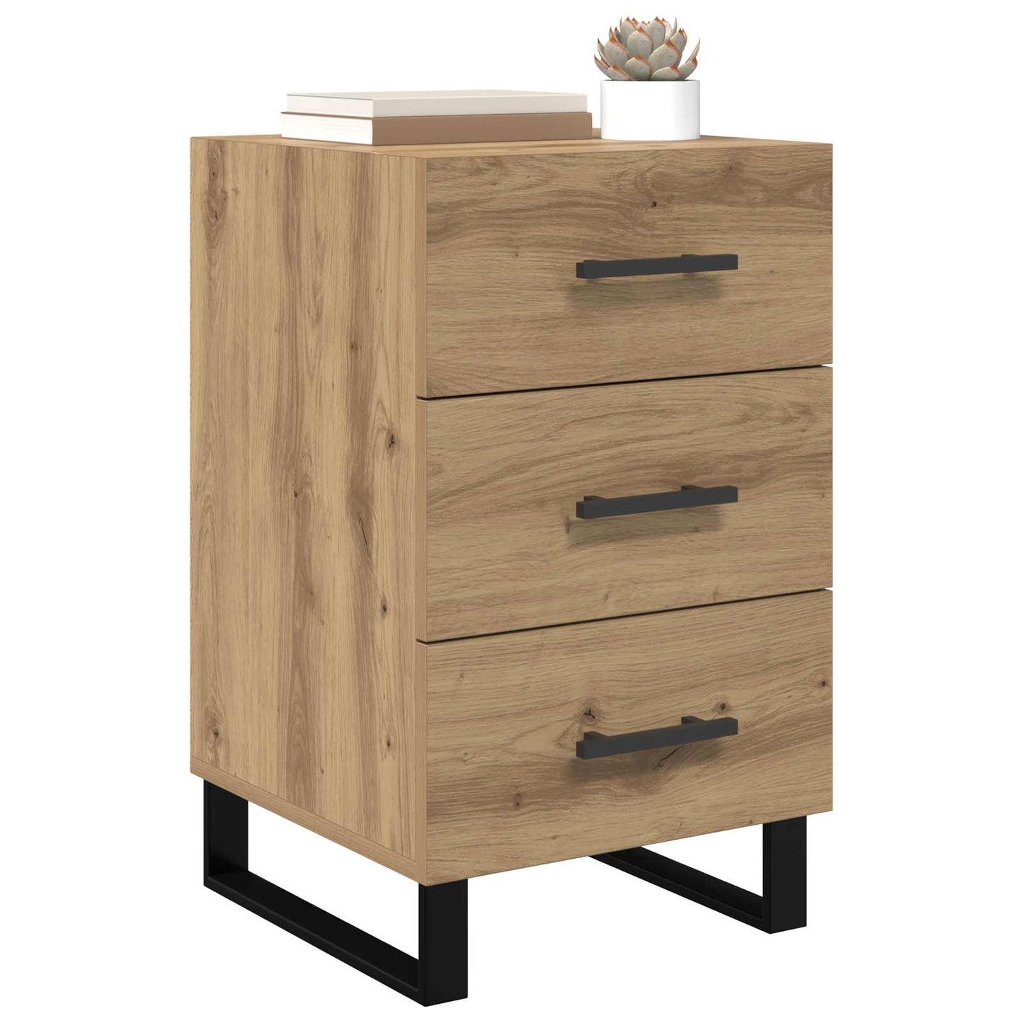 Nattbordskap Artisan Eik 40 x 40 x 66 cm Konstruert tre