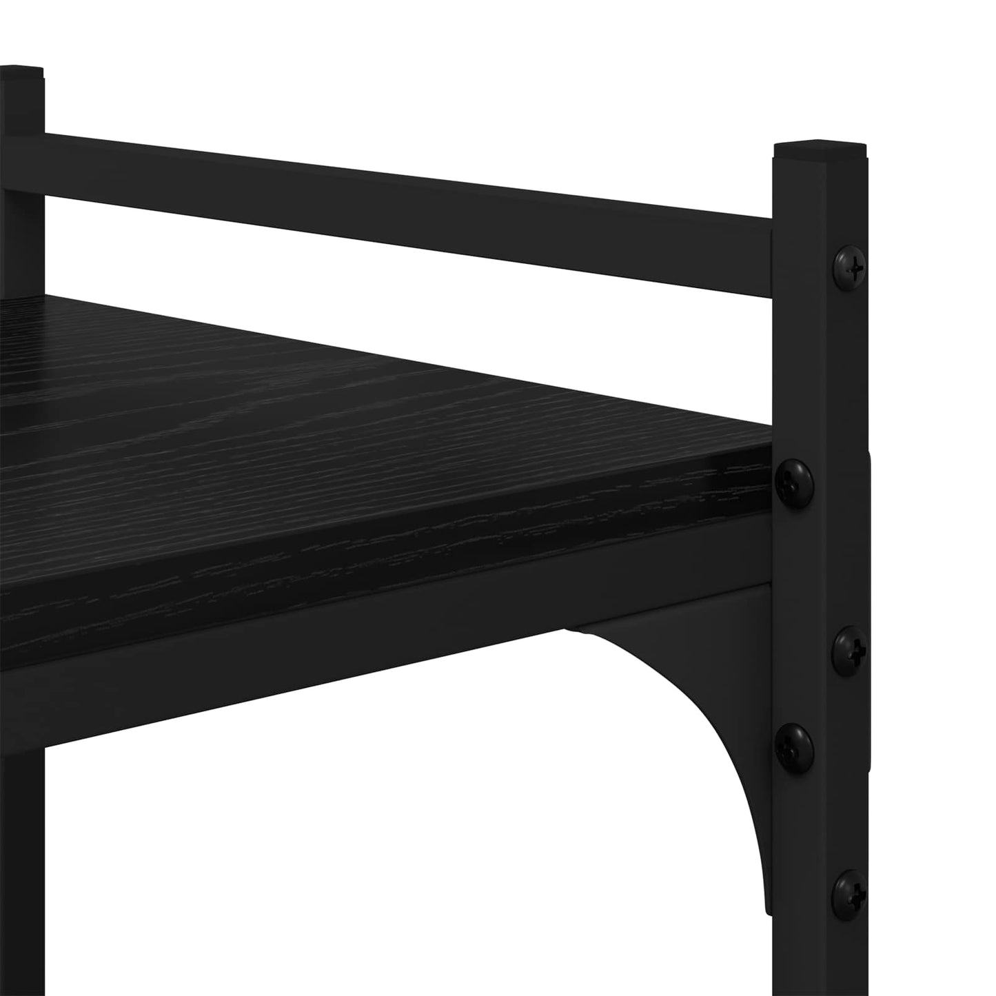 Bokhylle Svart eik 76 x 32 x 192 cm Konstruert tre