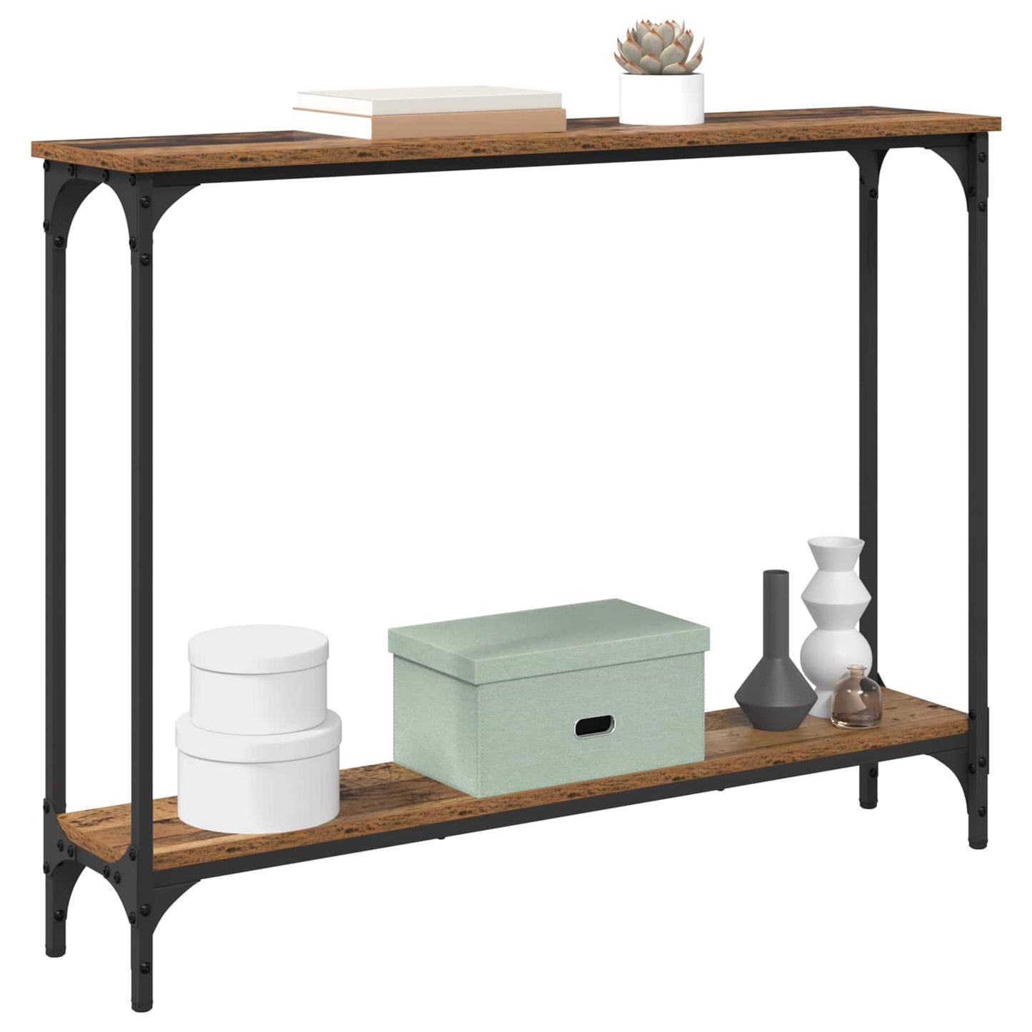 Konsollbord Gamle tre 100 x 22,5 x 75 cm Konstruert tre