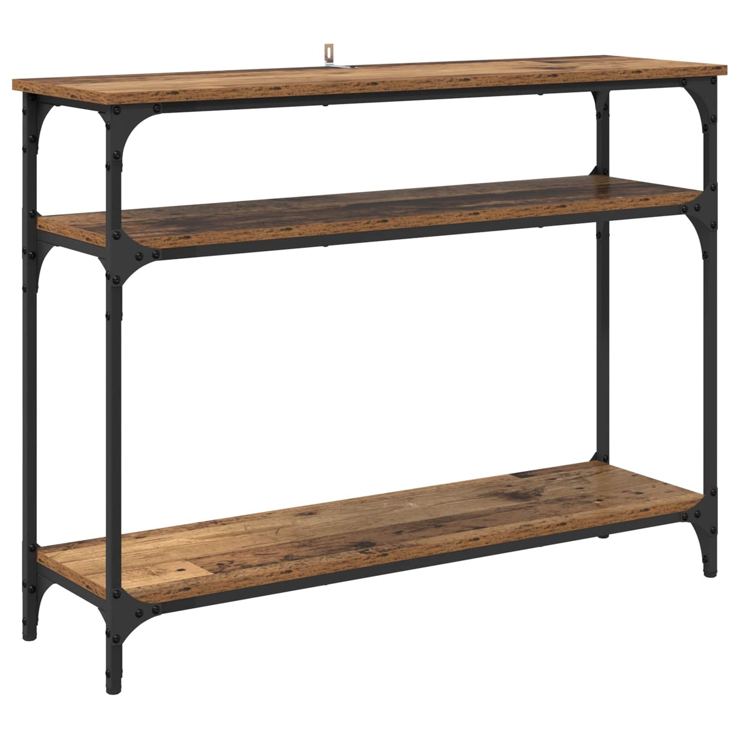 Konsollbord med hylle Gamle tre 100 x 29 x 75 cm Konstruert tre