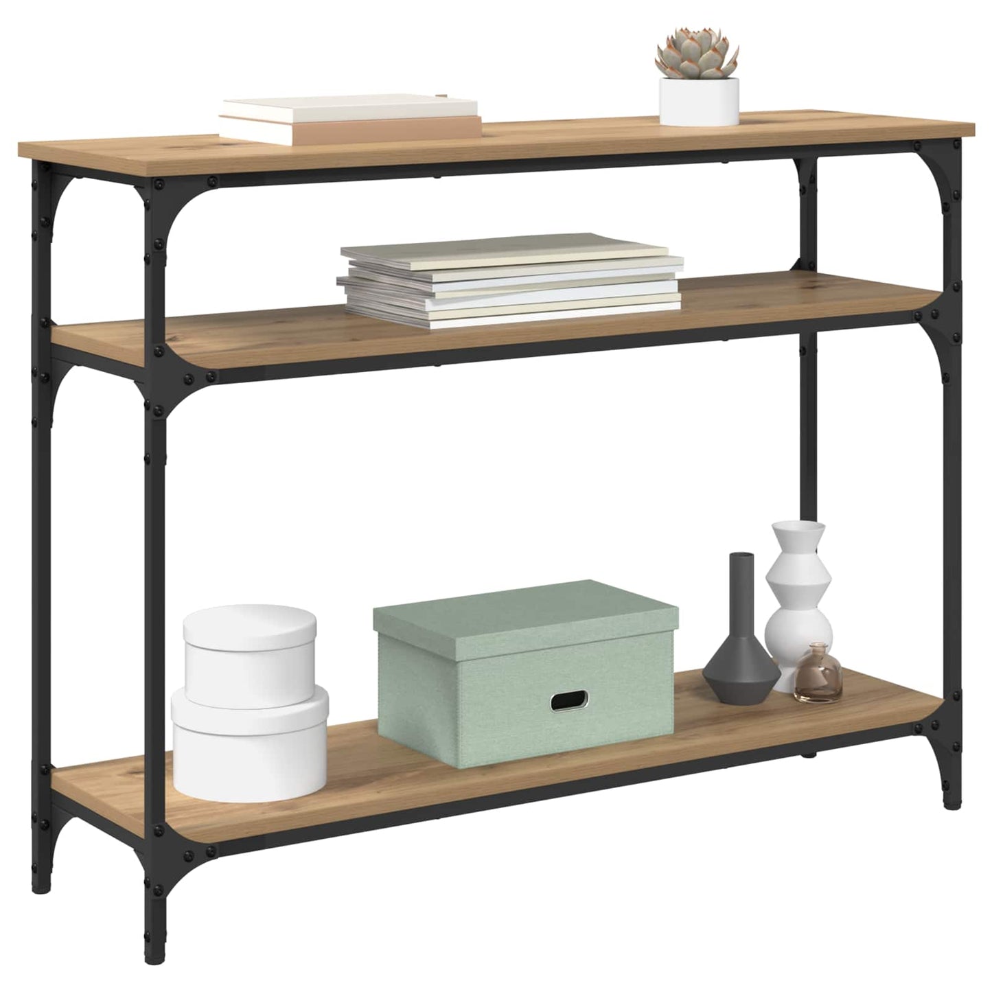 Konsollbord Artisan Eik 100 x 29 x 75 cm Konstruert tre