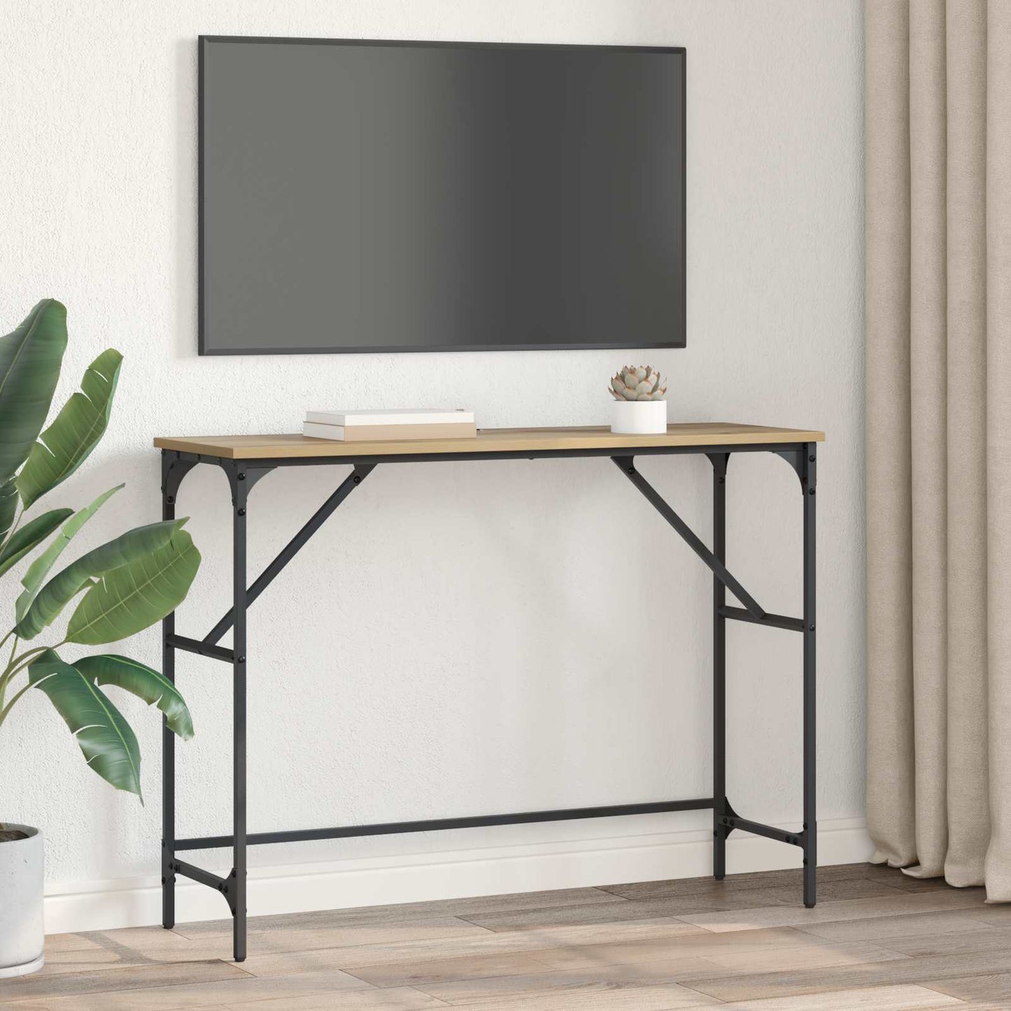 Konsollbord Artisan Eik 100 x 32 x 75 cm Konstruert tre