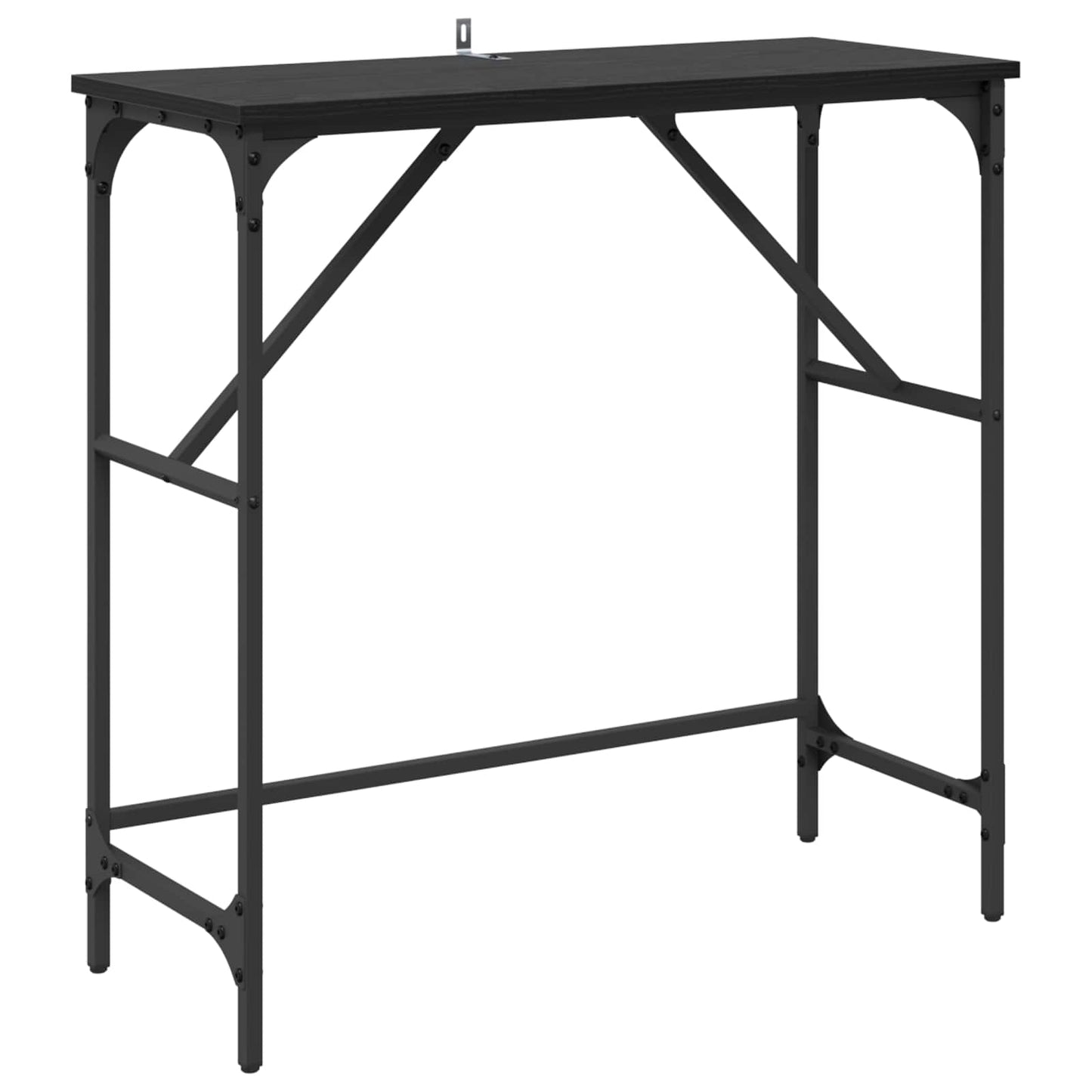 Konsollbord Svart Eik 75 x 32 x 75 cm Konstruert tre