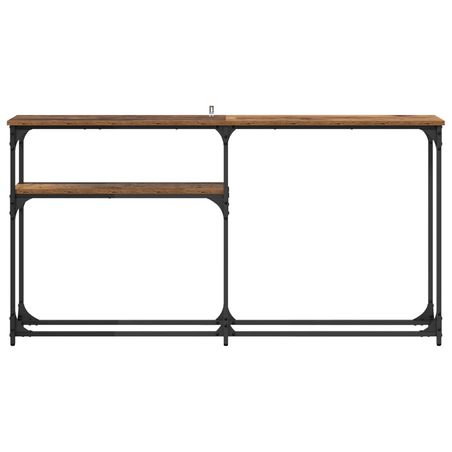Konsollbord Gammelt tre 145x22.5x75cm Konstruert tre