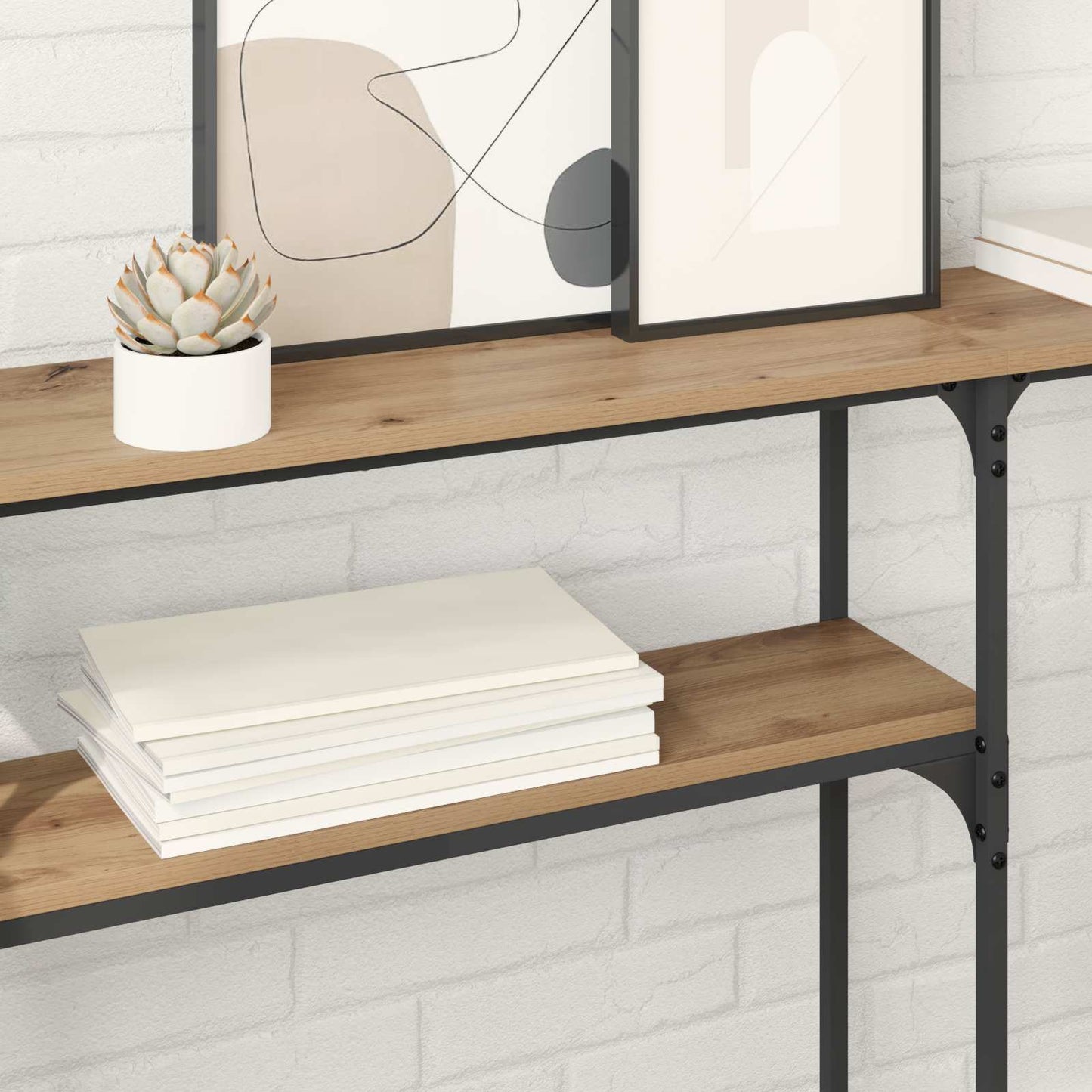 Konsollbord Artisan Eik 145 x 22,5 x 75 cm Konstruert tre