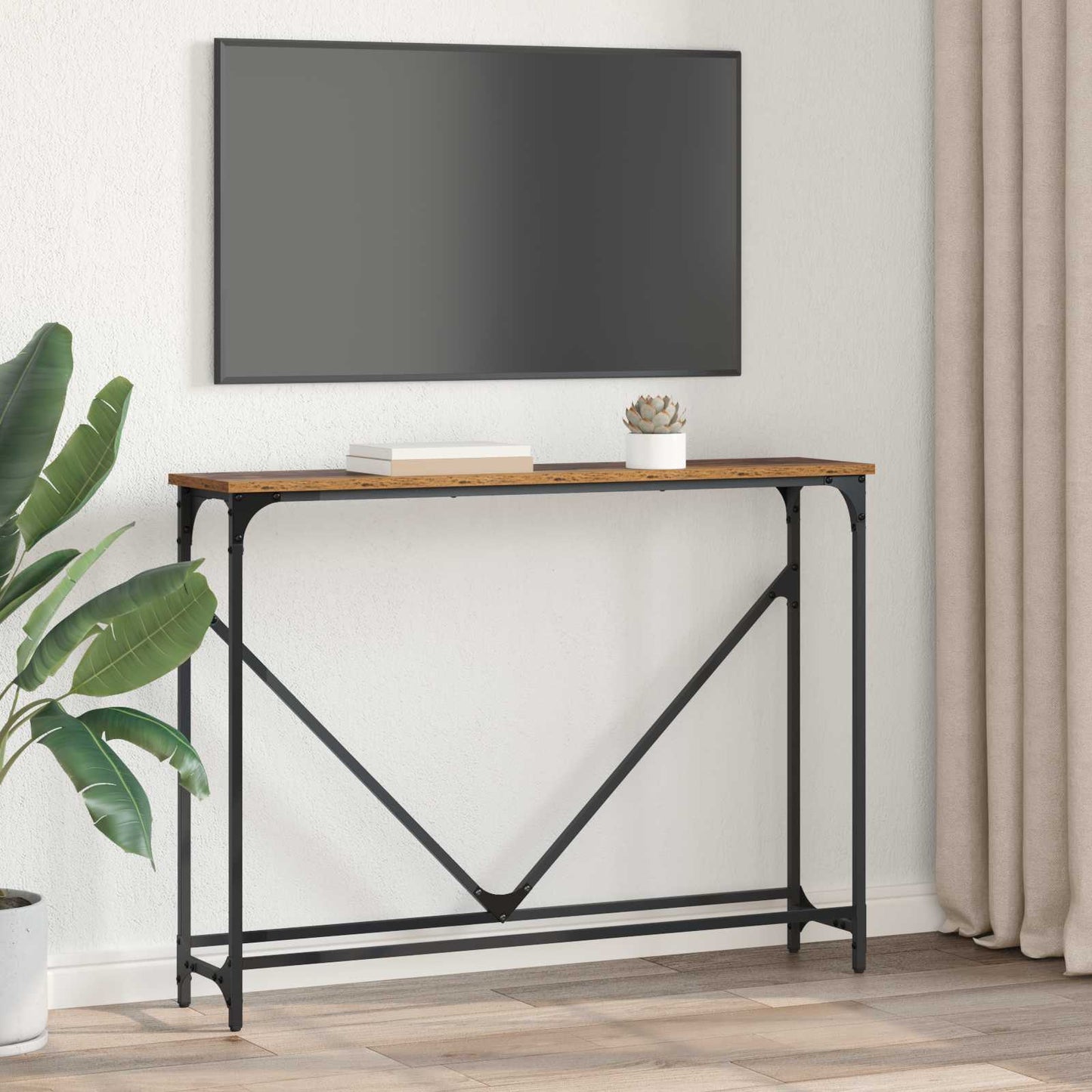 Konsollbord Gamle tre 102 x 23 x 75 cm Konstruert tre