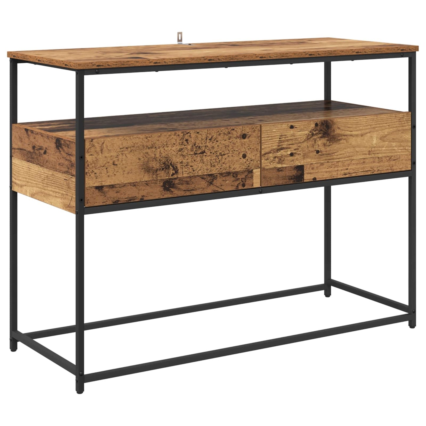Konsollbord med skuff Gamle tre 100 x 40 x 75 cm Konstruert tre