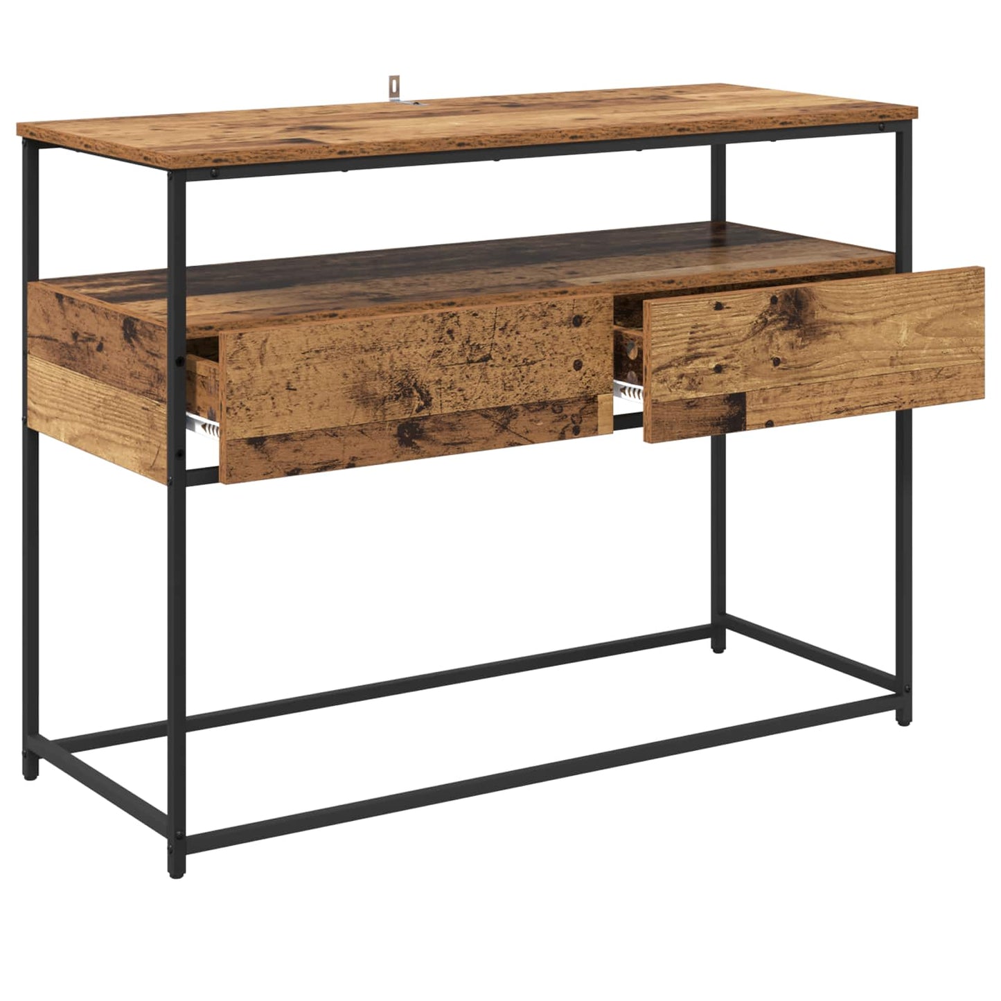 Konsollbord med skuff Gamle tre 100 x 40 x 75 cm Konstruert tre