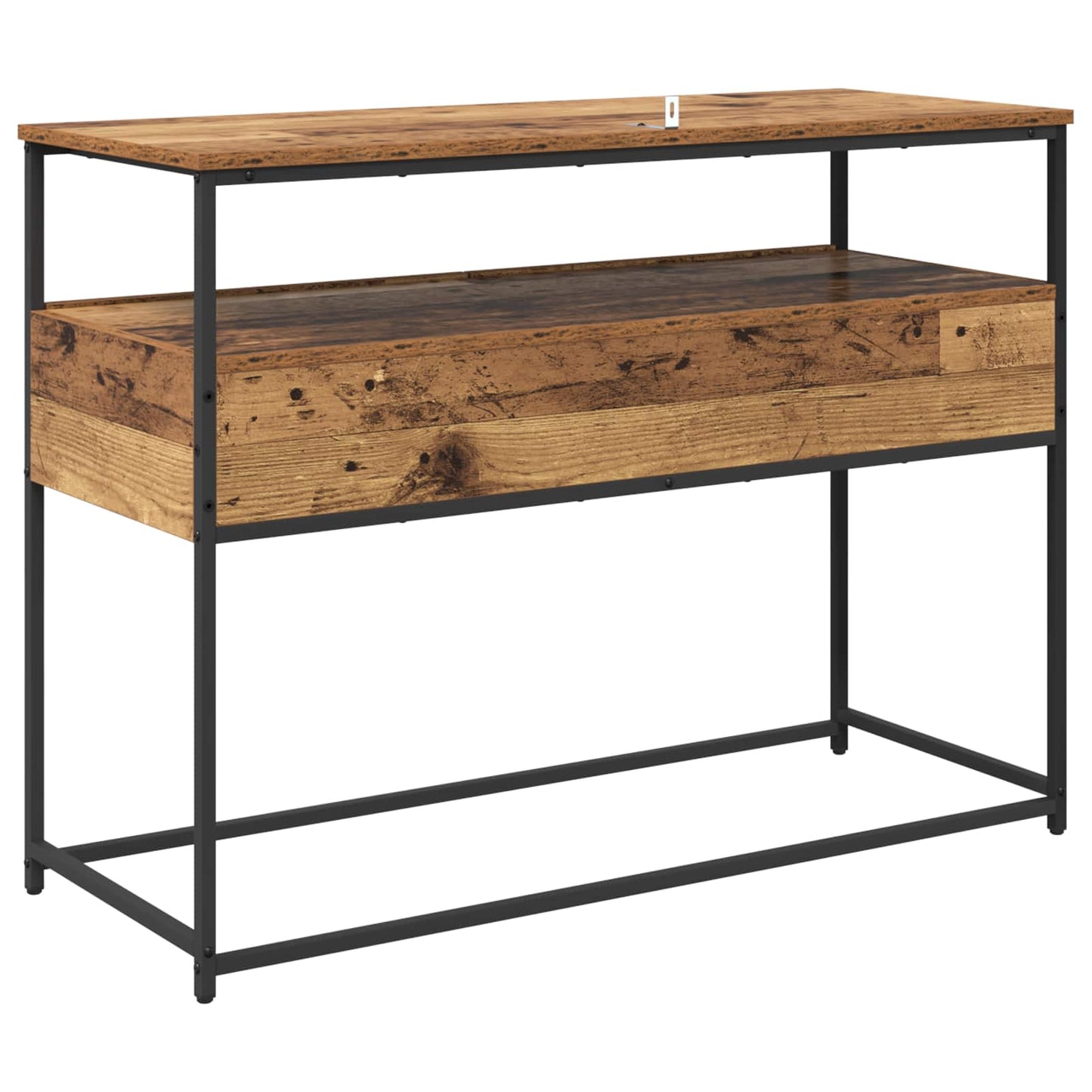Konsollbord med skuff Gamle tre 100 x 40 x 75 cm Konstruert tre