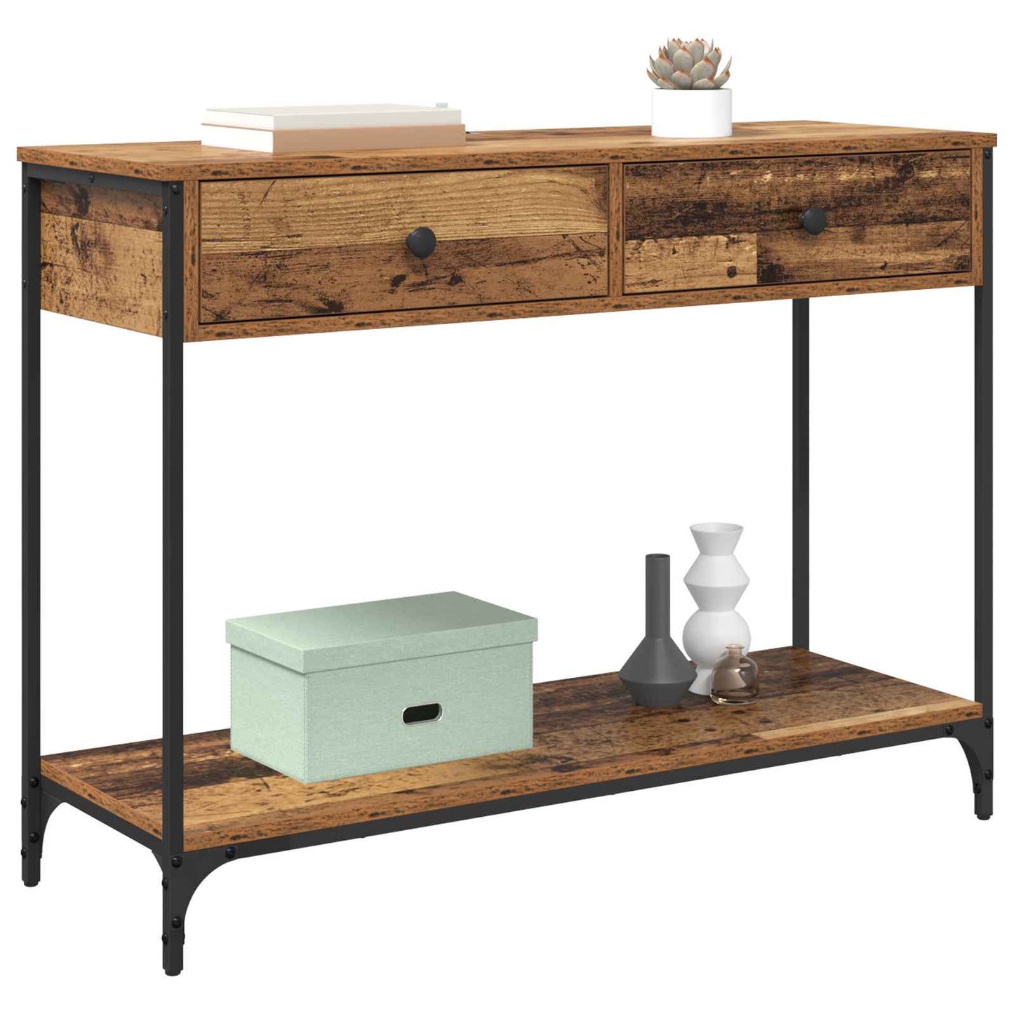 Konsollbord Gamle tre 100 x 34,5 x 75 cm Konstruert tre