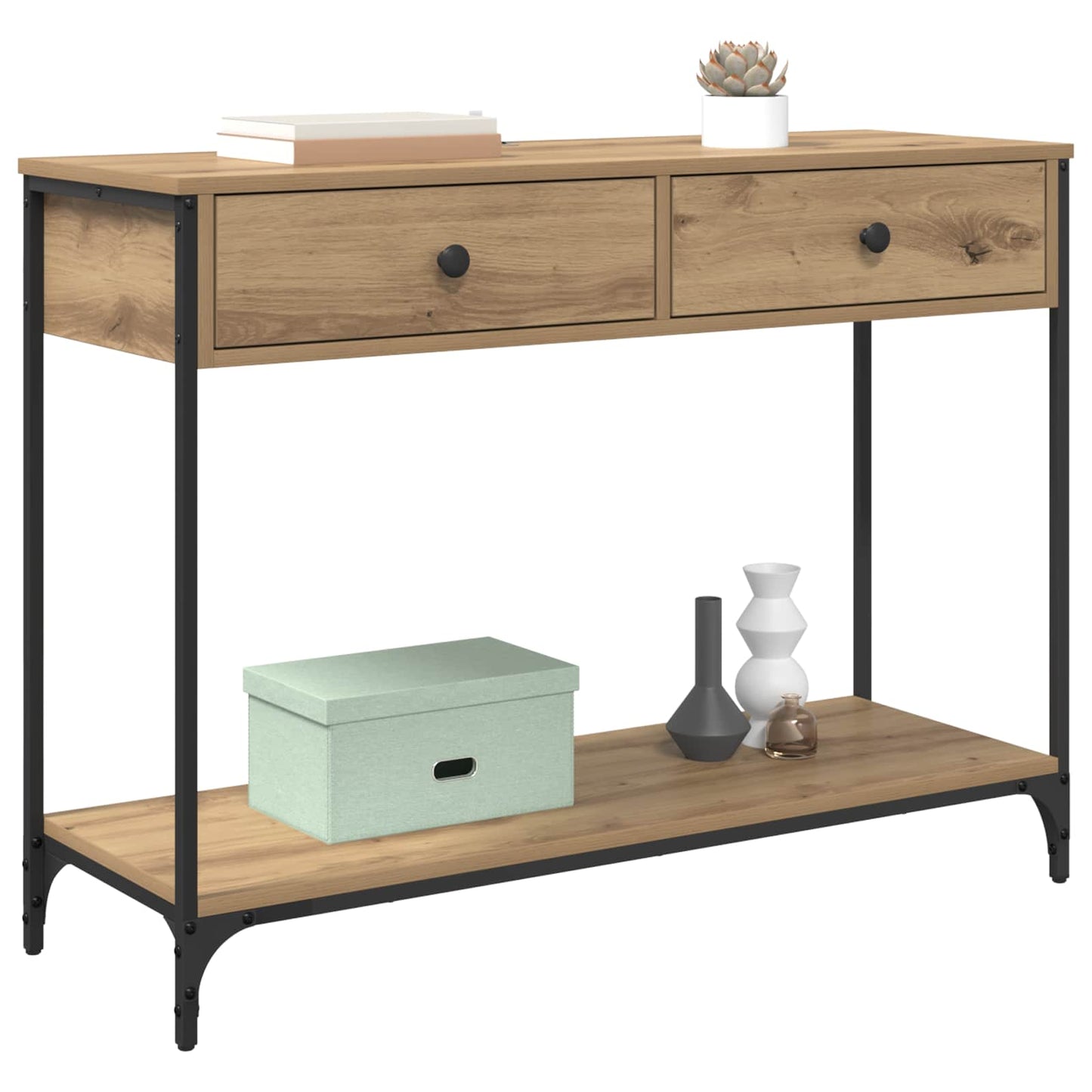 Konsollbord Artisan Eik 100 x 34,5 x 75 cm Konstruert tre
