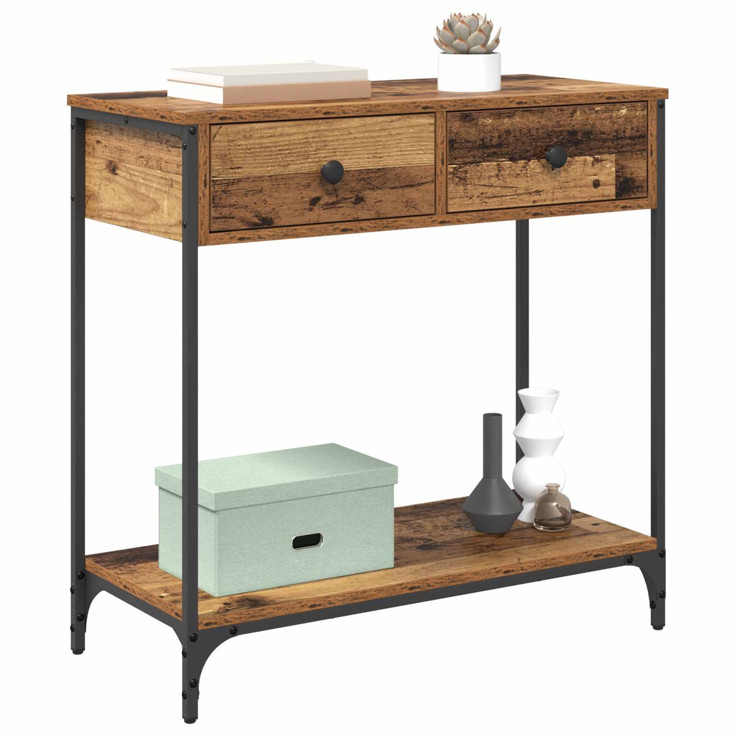 Konsollbord Gamle tre 75 x 34,5 x 75 cm Konstruert tre