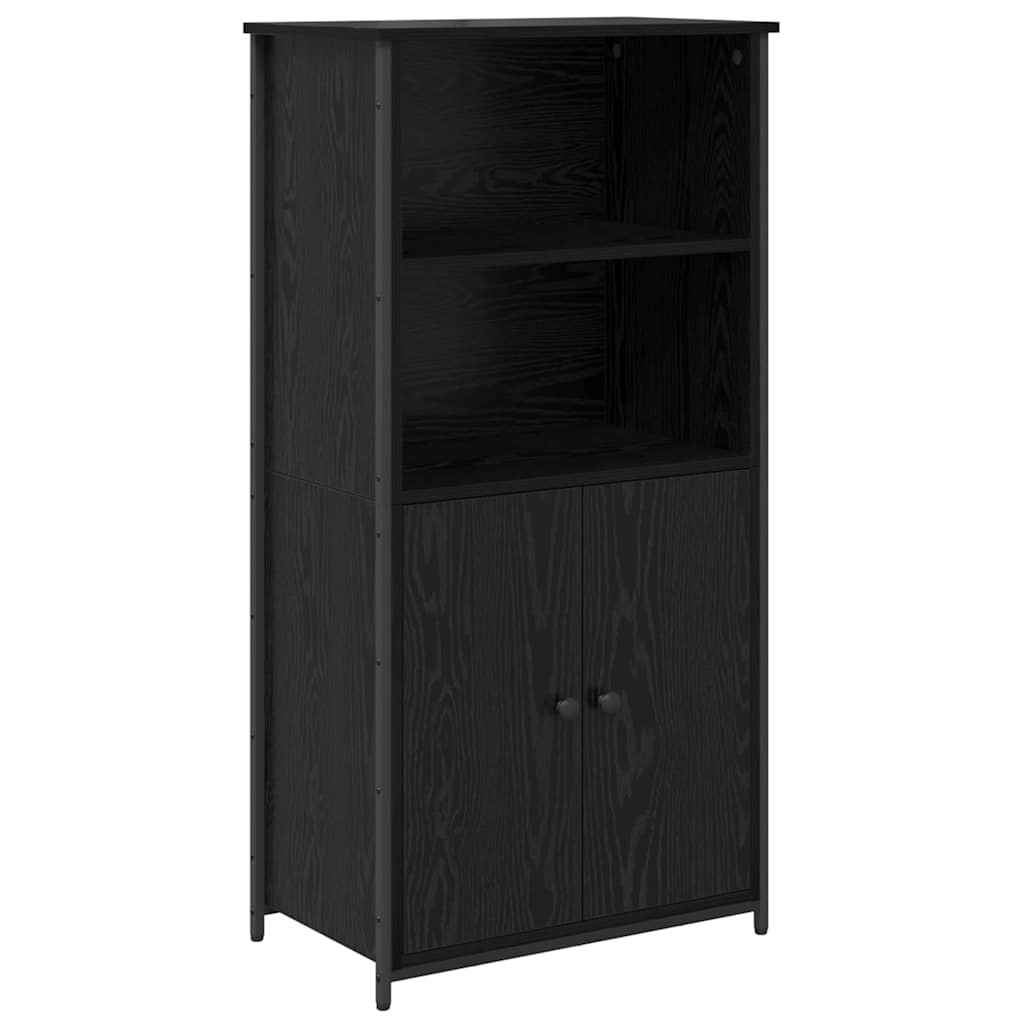 Høyskap Svart Eik 62 x 36 x 121,5 cm Konstruert tre