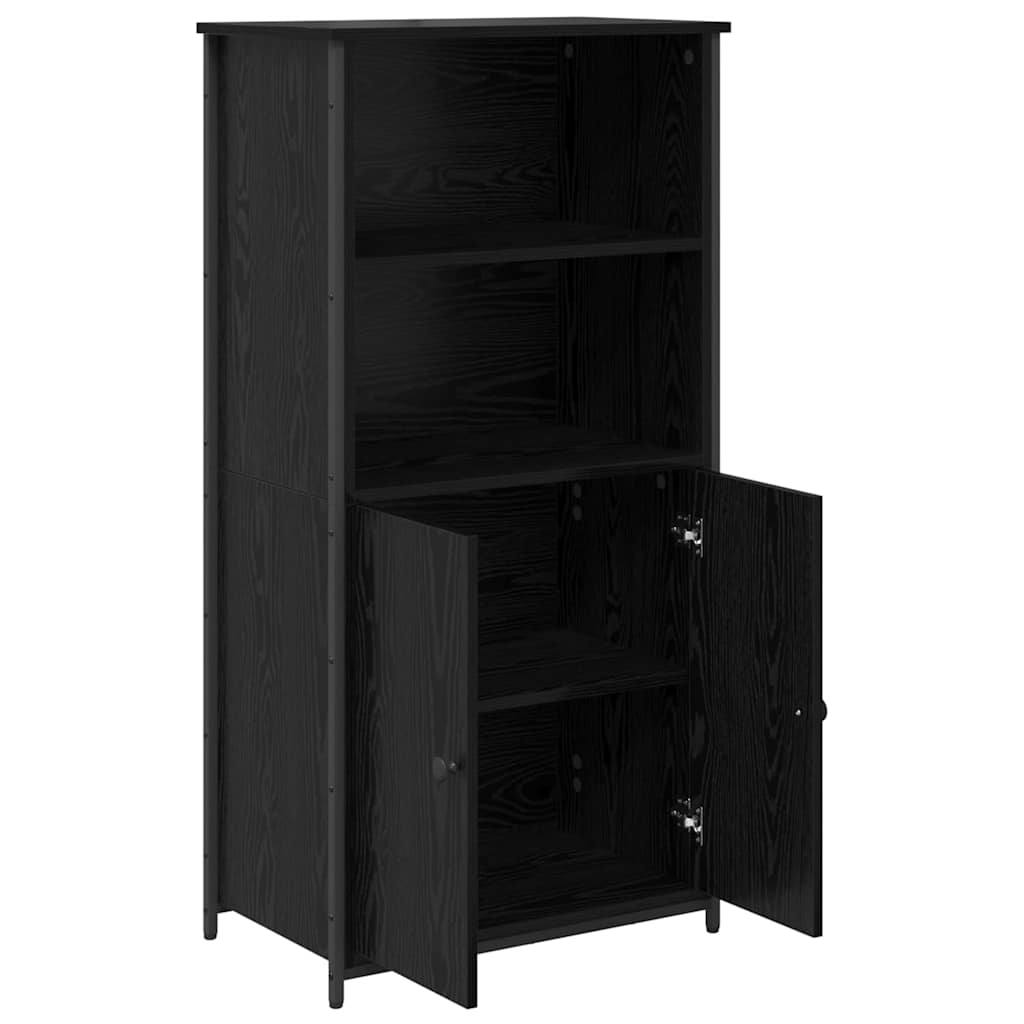 Høyskap Svart Eik 62 x 36 x 121,5 cm Konstruert tre