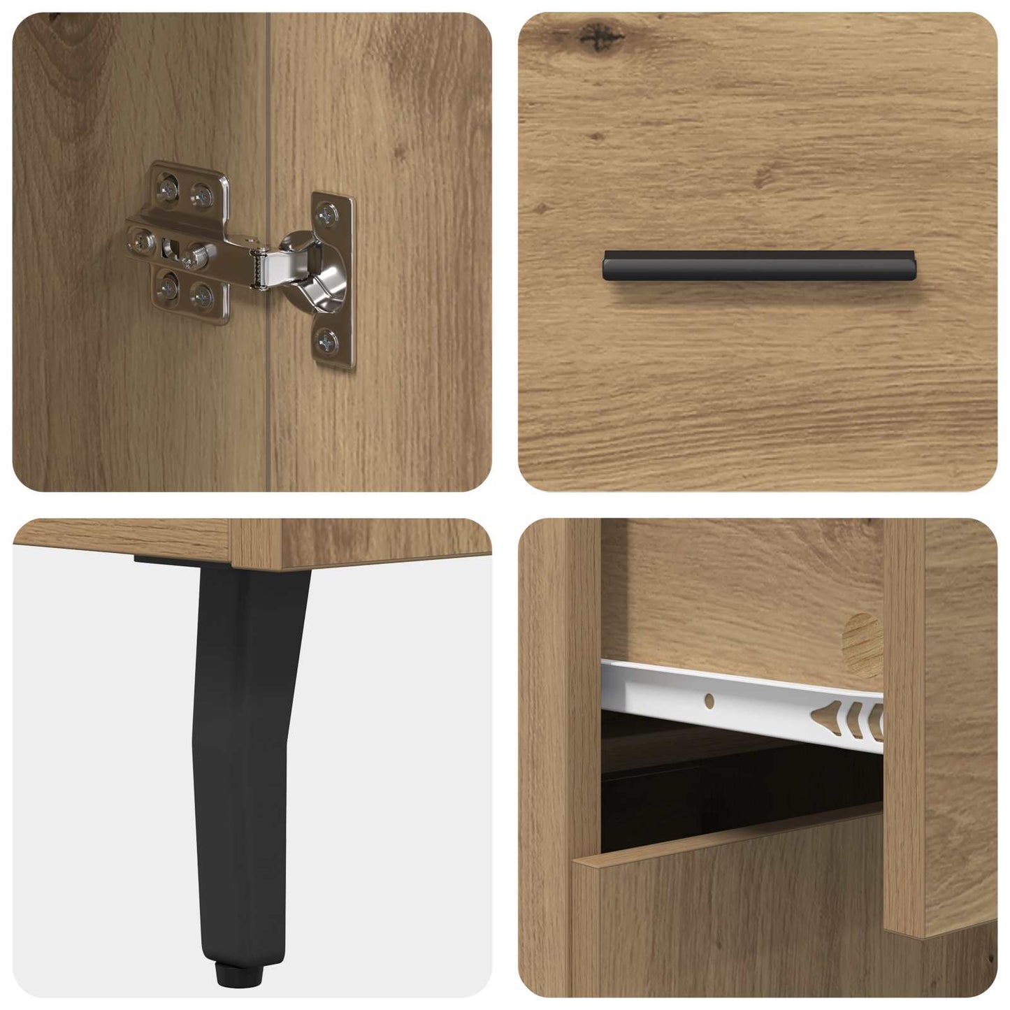 Serviesskap Artisan Eik 69,5 x 34 x 90 cm Konstruert tre