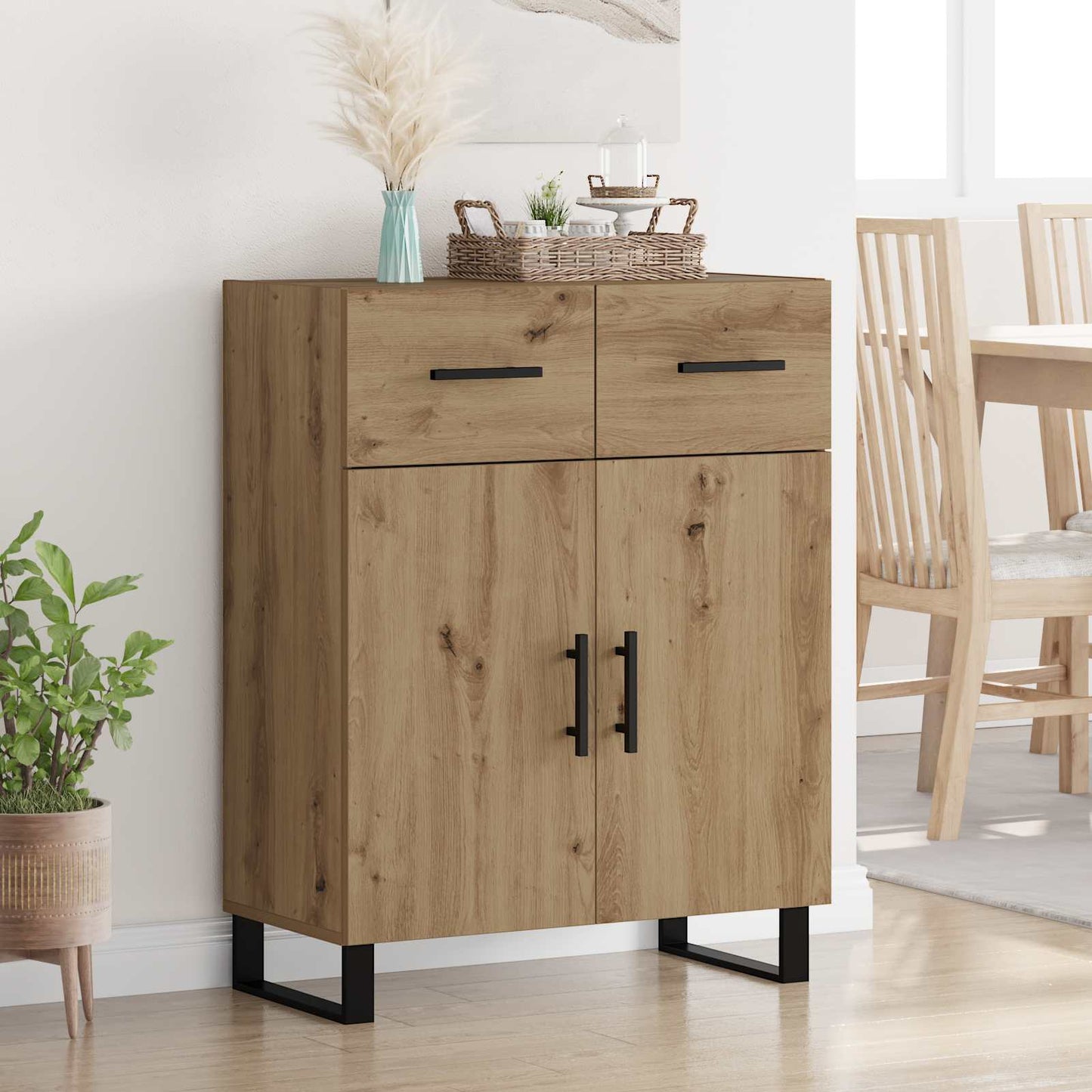 Serviesskap Artisan Eik 69,5 x 34 x 90 cm Konstruert tre