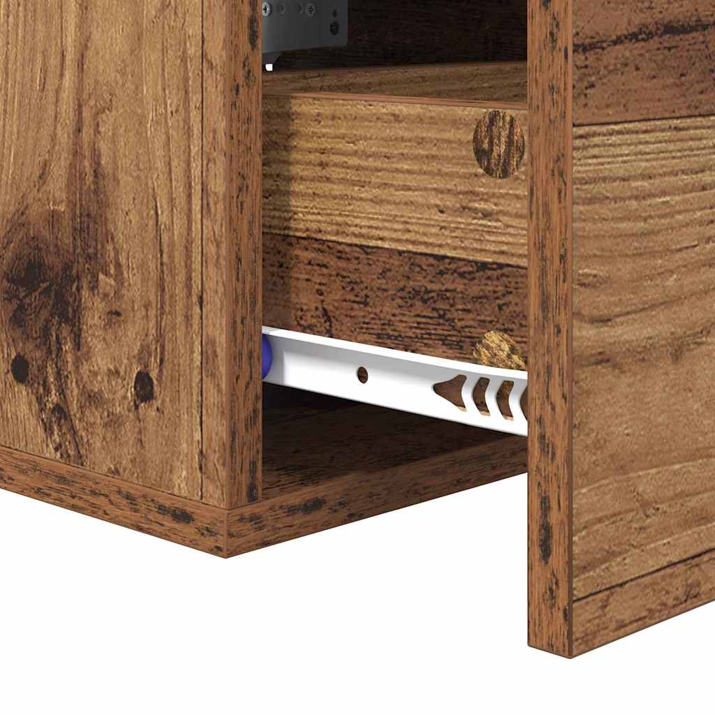 Nattbordskap Gammelt tre 35 x 35 x 20 cm Konstruert tre